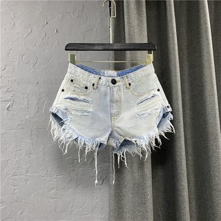  Quần Short Jean Siêu Ngắn Rách Mông Lưng Thấp 38% Dáng Rộng Phong Cách Hàn Quốc Thời Trang Mùa Hè Hàng Mới Dành Cho Bạn Nữ 