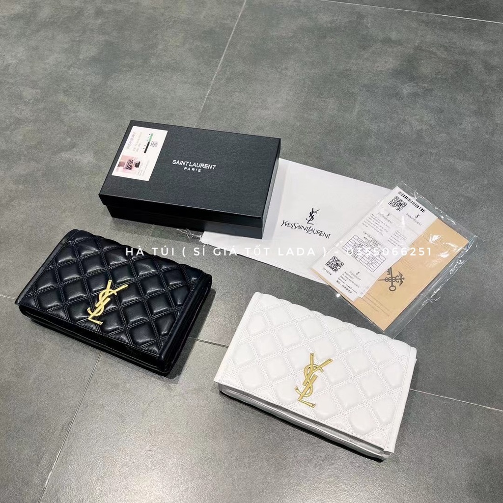 Túi cầm tay - túi đeo chéo Y ét lờ trần ô trám ( Có hộp )