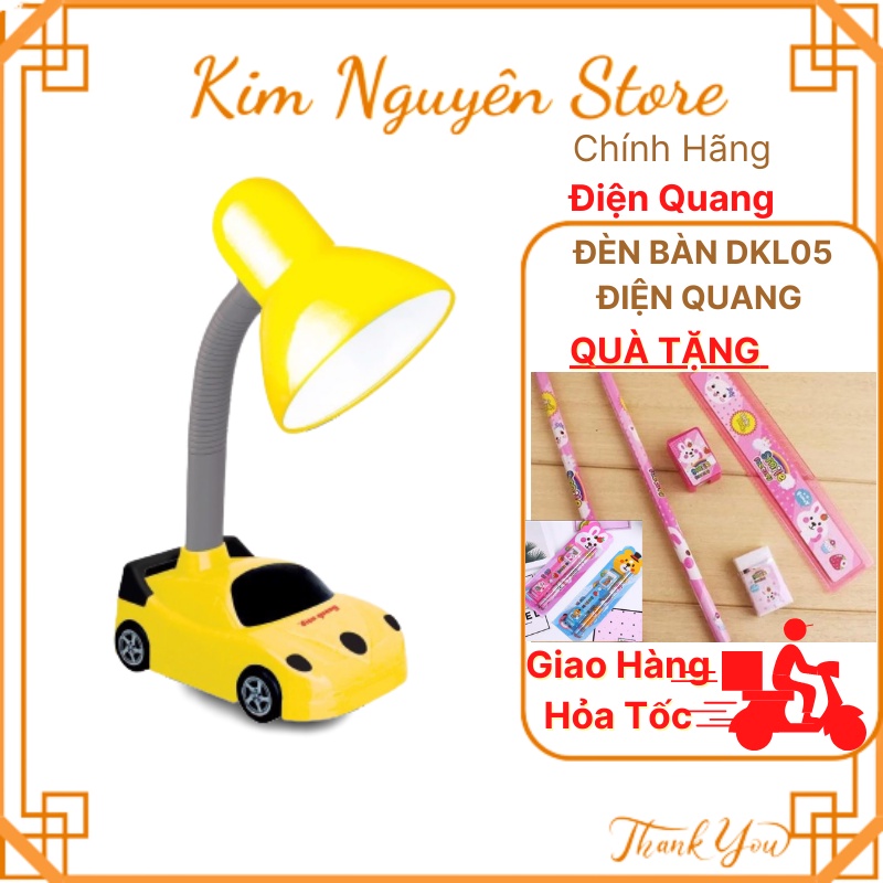 Đèn Bàn Học Sinh Điện Quang, Dkl05 Kiểu Xe Hơi, Đèn Học Chống Cận