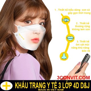 Box 10 chiếc khẩu trang KF94 4D D&J
