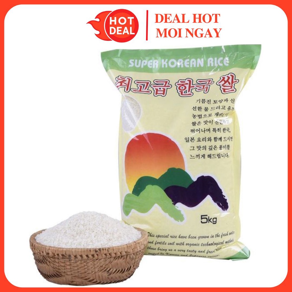 Gạo Dẻo Thơm Hàn Quốc An Đình Gói 5KG