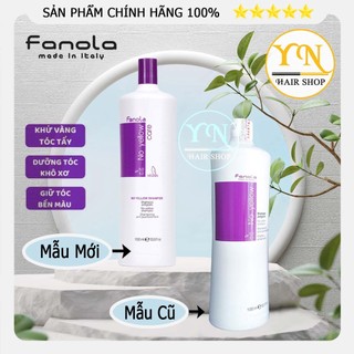 (Chính Hãng) DẦU GỘI TÍM FANOLA NOYELLOW - GỘI KHỬ ÁNH VÀNG CHO TÓC BẠCH KIM