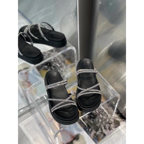 Dép  Bánh Mì Quai Ngang Đá Full hộp xanh