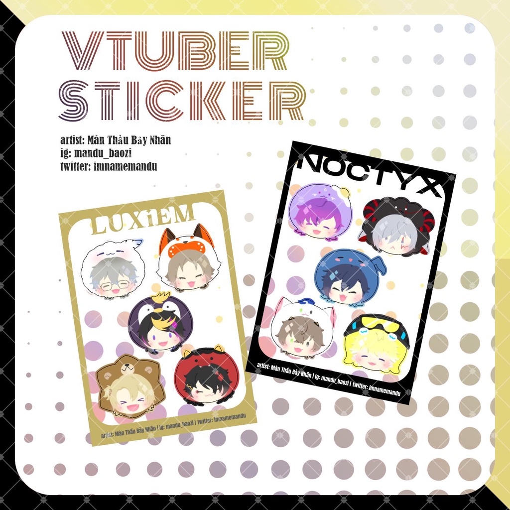 Giá đỡ điện thoại Móc treo điện thoại móc khoá-  Vtuber NIJISANJI EN NOCTYX LUXIEM Griptok POPSOCKET phonecharm