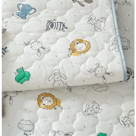 Thảm chống thấm cotton organic Prielle /thảm em bé /miếng lót em bé/ Made in Korea