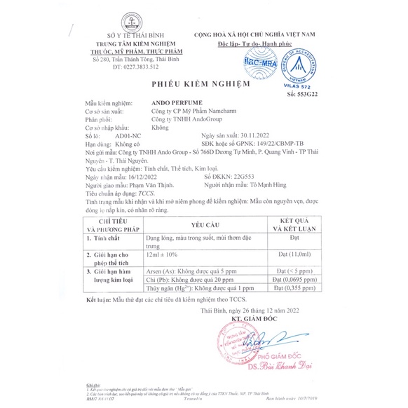 Tinh Dầu Nước Hoa ANDO Good Girl Cá Tính, Ngọt Ngào, Gợi Cảm 12ml - Dạng Xịt Tiện Lợi | BigBuy360 - bigbuy360.vn