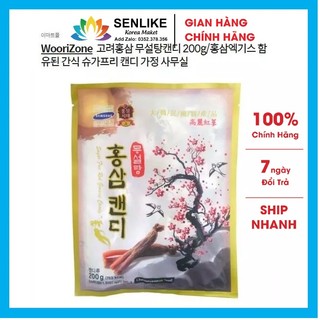 Kẹo sâm không đường cành đào Hàn Quốc 200g chính hãng date mới