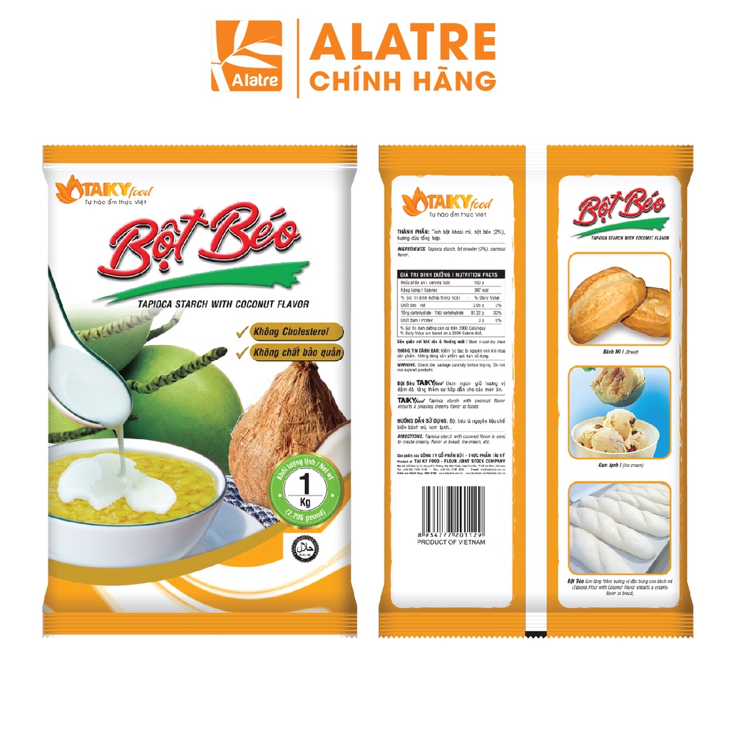 1 Kg Bột Béo Vàng TÀI KÝ  - Hàng Chính Hãng Date Mới Nhất!