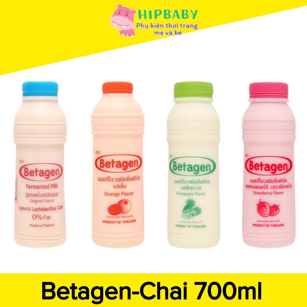 Sữa Chua Uống Betagen Thùng 6 Chai 700ml Đủ Vị Bổ Sung Lợi Khuẩn Tốt Cho Hệ Tiêu Hóa Cho Cả Gia Đình Nhập Khẩu Thái lan
