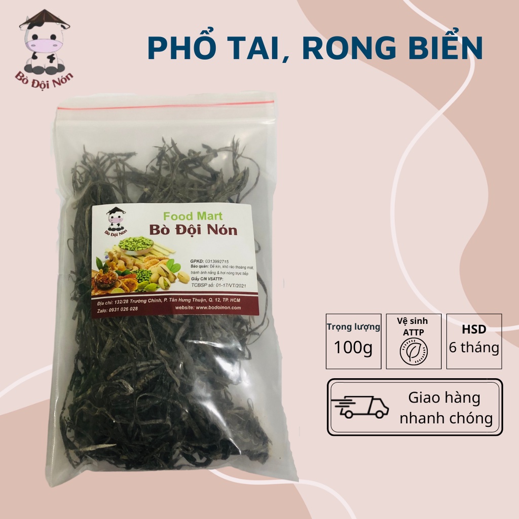 PHỔ TAI, RONG BIỂN SẤY KHÔ