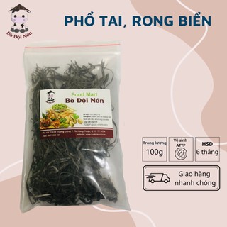PHỔ TAI, RONG BIỂN SẤY KHÔ (100g)_ Bò Đội Nón Shop