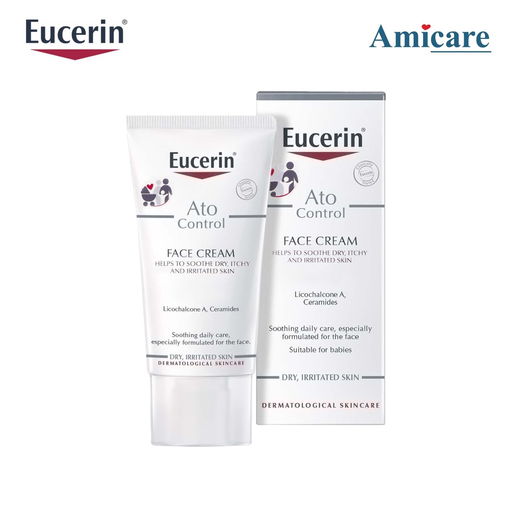 Kem Dưỡng Cho Da Khô và Da Dị Ứng Eucerin Ato Control Soothing Face Cream 50ml