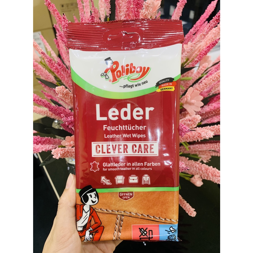Khăn Chuyên Dụng Cao Cấp Dùng Để Lau Đồ Da Poliboy Leder - Hàng Đức Chính Hãng