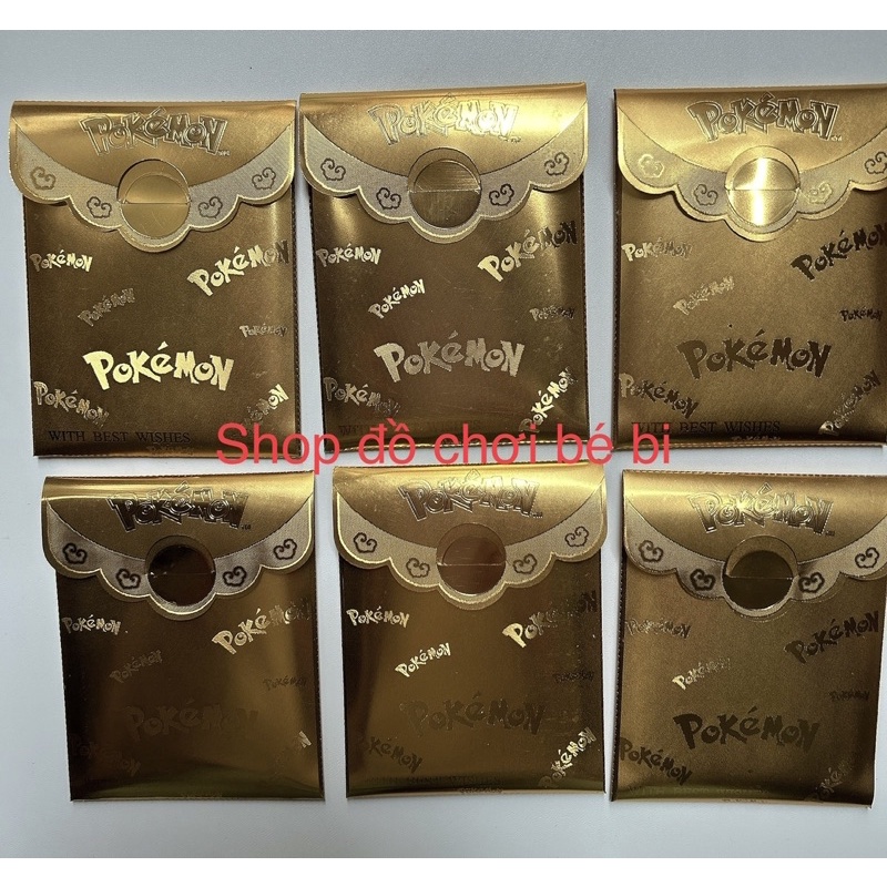 2 túi thẻ hình hải tặc /pokemom vàng