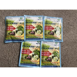 5 gói PHÂN BÓN SIÊU LÂN P55 25gram - chỉ số  10-55-10 + TE - Thúc bật mầm hoa NHẬP KHẨU 25gram