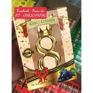 Nho khô không hạt nhập khẩu ấn độ king - queen raisins hộp giấy 100g