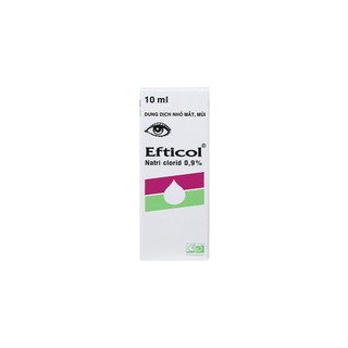 [Hỏa Tốc TPHCM] Nước Muối Sinh Lý Efticol 0,9% chai 10ml (1 hộp)
