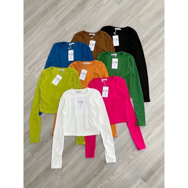 Áo Thun Croptop Tay Dài  Siêu Xinh