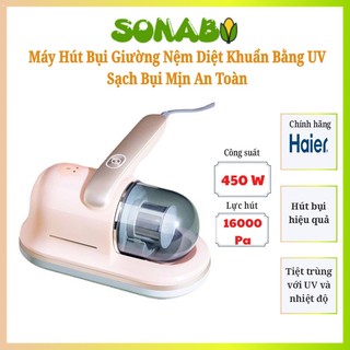Máy hút bụi giường nệm, cầm tay mini HAIER H2C302B lực hút mạnh,hút sạch các loại bụi, diệt tới 99% vi khuẩn