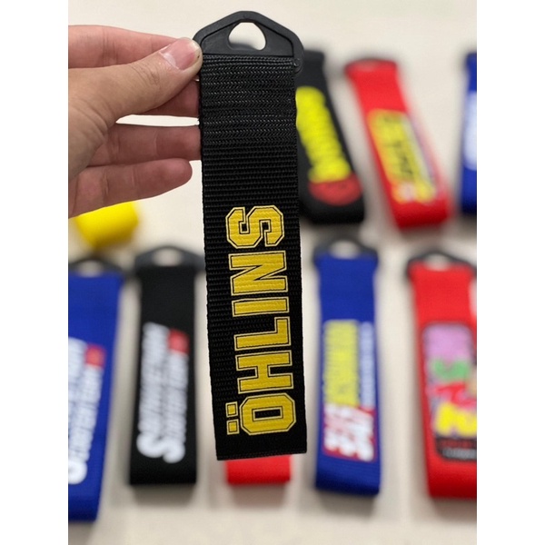 Móc khóa dây vải xe máy