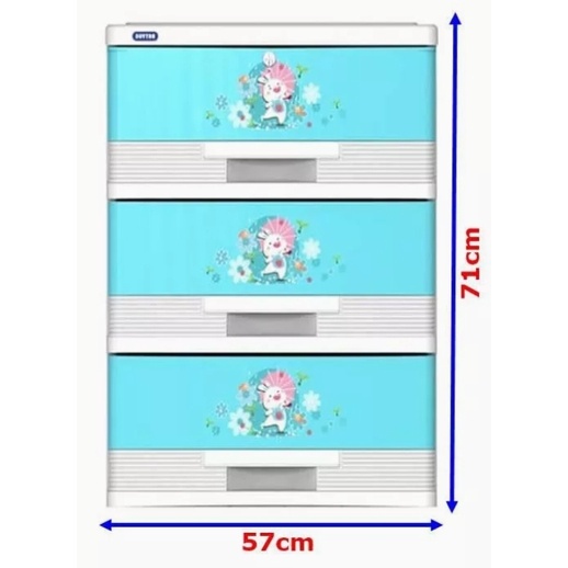 [GIAO SIÊU TỐC]-[ĐÃ LẮP RÁP HOÀN THIỆN] Tủ nhựa Duy Tân Đại Kiểu 3 tầng - chất liệu nhựa PP/ABS, kiểu dáng hiện đại