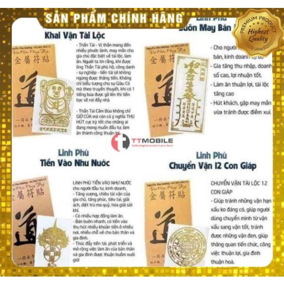 Miếng Dán Linh Phù - Tài Lộc, May Mắn, Phong Thuỷ