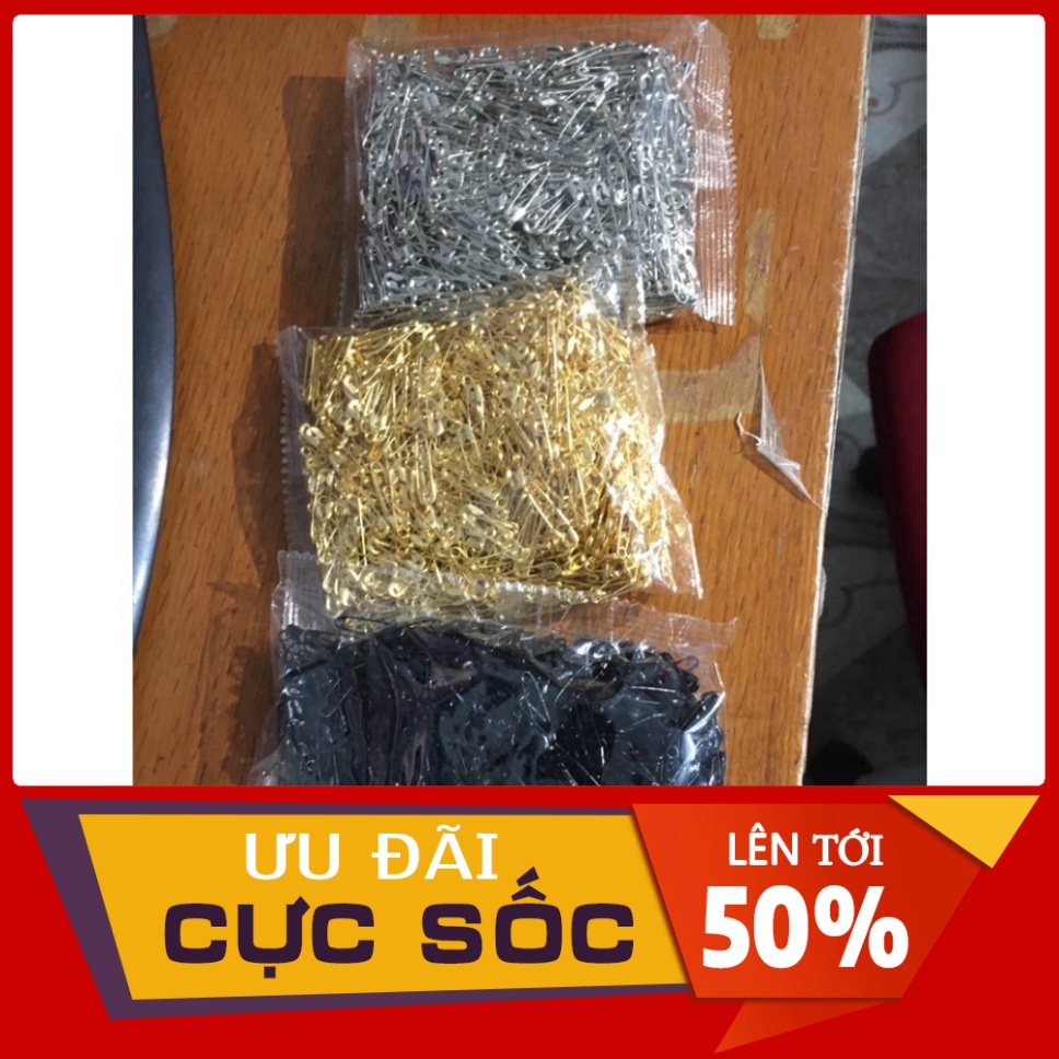 Sỉ Kim Tây/Kim Băng Nhỏ Mạ Vàng,Đen,Trắng Dài 2Cm giá cả tương đối rẻ Dùng tô điểm Cài Áo Quần