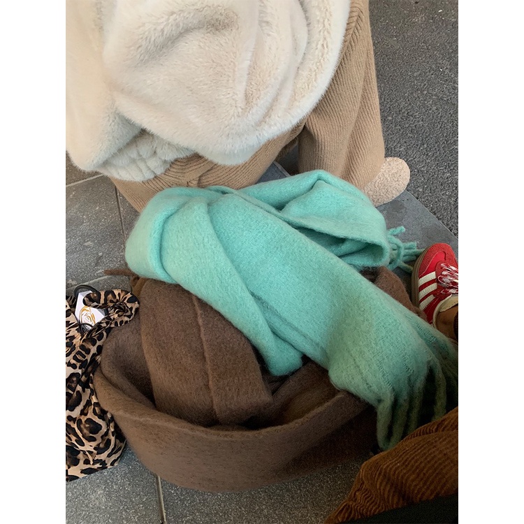 KHĂN CHOÀNG CHẤT LEN LÔNG CỪU TONE MÀU PASTEL