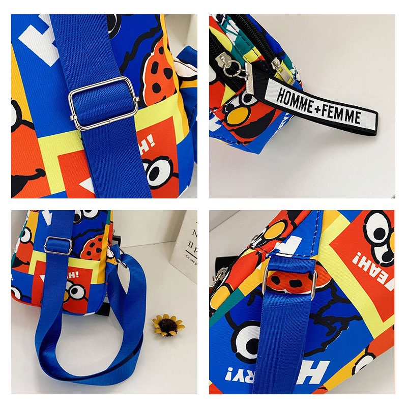 Bololo Túi Đeo Chéo Hình Hoạt Hình Sesame Street Đáng Yêu Cho Bé