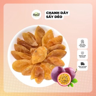 200g Mứt chanh dây sấy dẻo thơm ngon, ngọt nhẹ bổ sung vitamin/ Trái cây sấy dẻo/ Hoa quả sấy dẻo thuần chay