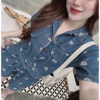 (SẴN HCM) SET JEAN GẤU LỬNG