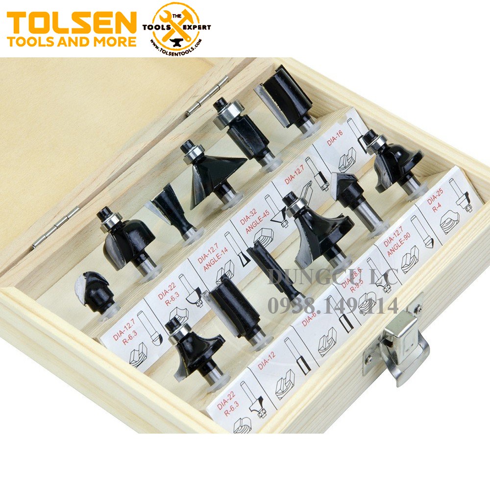 Bộ mũi phay Router Tolsen 75680