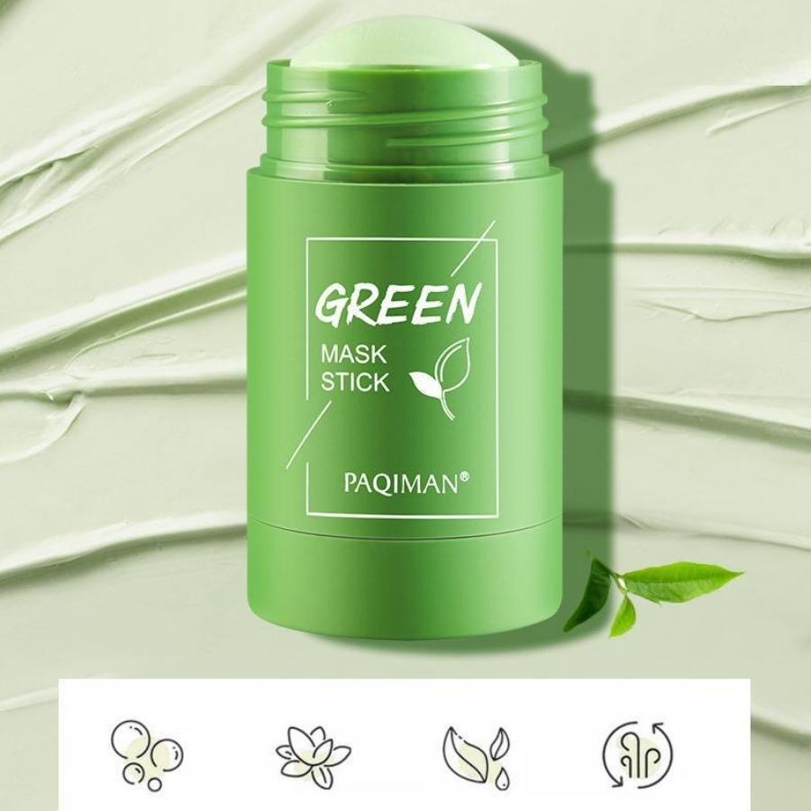 Mặt Nạ Đất Sét Trắng Da Green Tea Mask Stick Mặt Nạ Trà Xanh Giảm Mụn Đầu Đen Hiệu Quả Rửa Sạch Sâu Lỗ Chân Lông