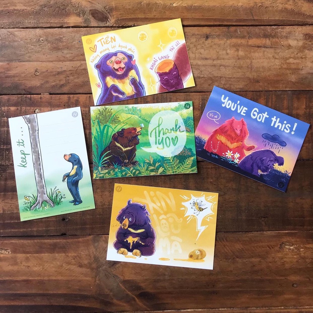 Postcard Gấu Việt Nam