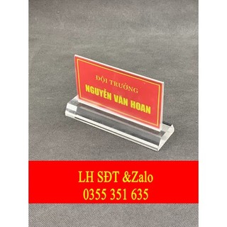 Combo 10 biển tên quân đội để bàn, biển chức danh quân đội