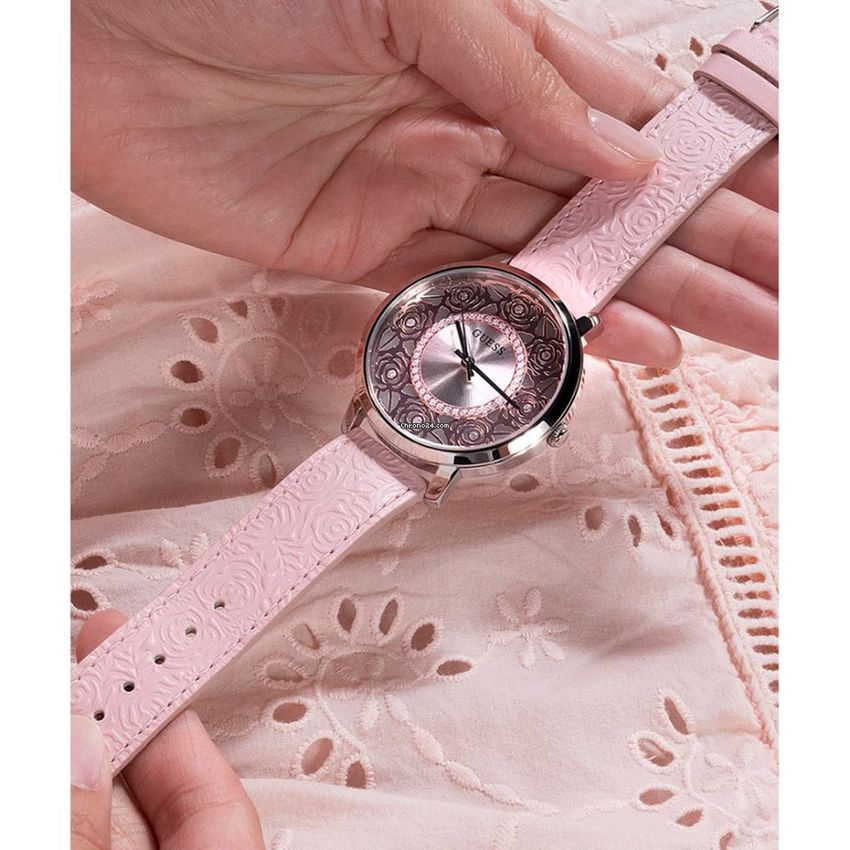 Đồng Hồ Nữ GUESS GW0529L1 Hoa Đính Pha Lê 40mm