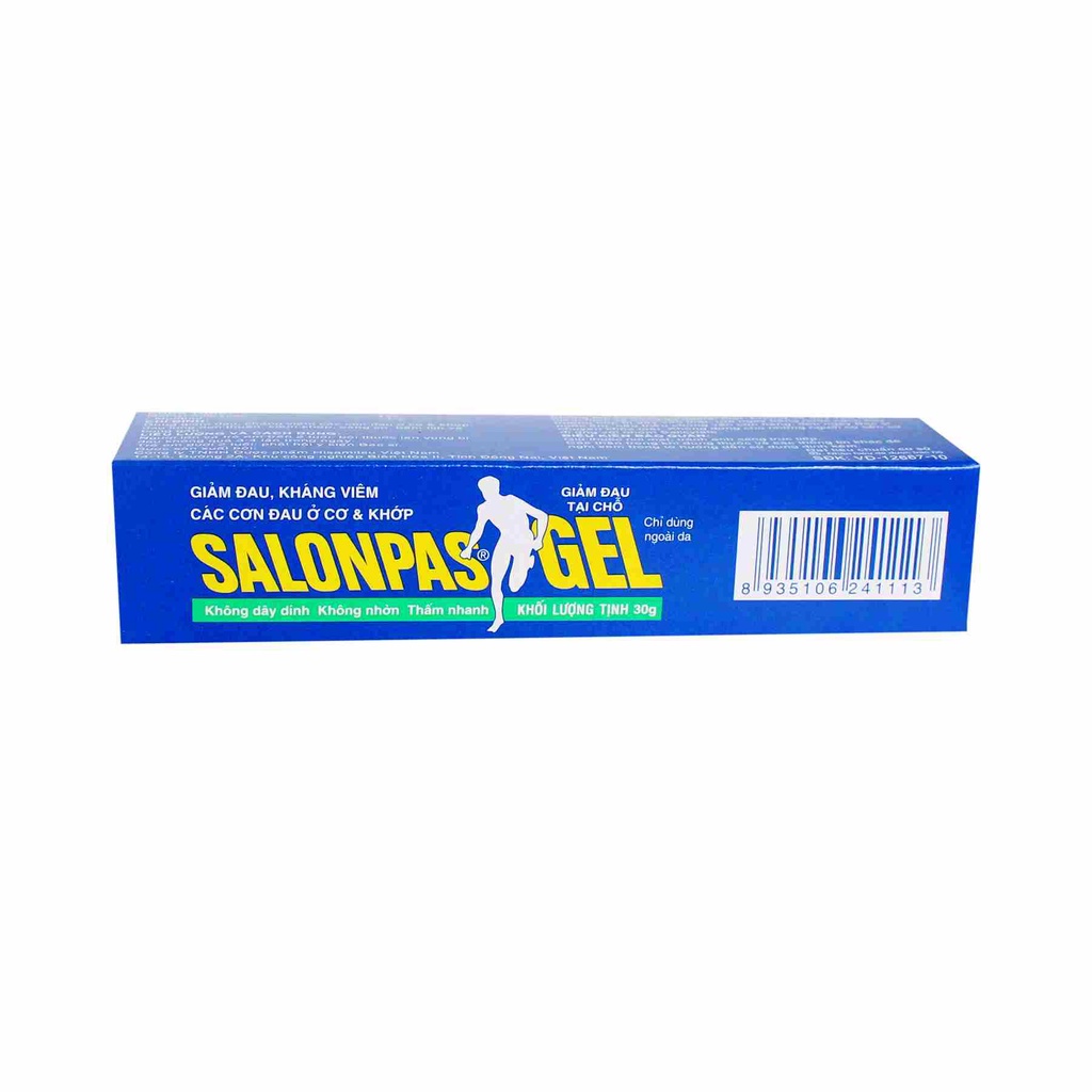 Gel Salonpas 30g - bôi hỗ trợ giảm đau Tuýp 30gram