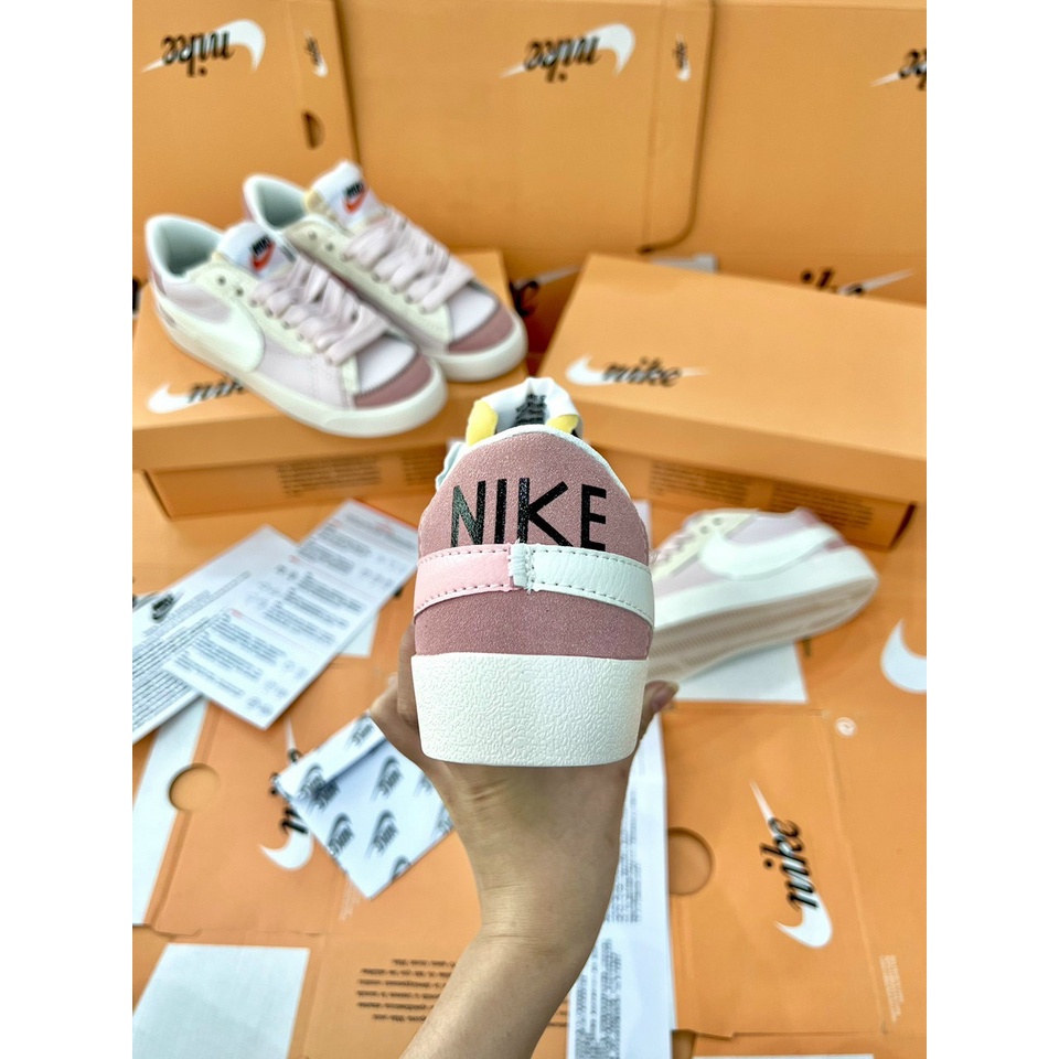 Giày thể thao Blazer Low 77 _Ni'ke hồng_ Blazer hồng phấn hàng cao cấp Full Box