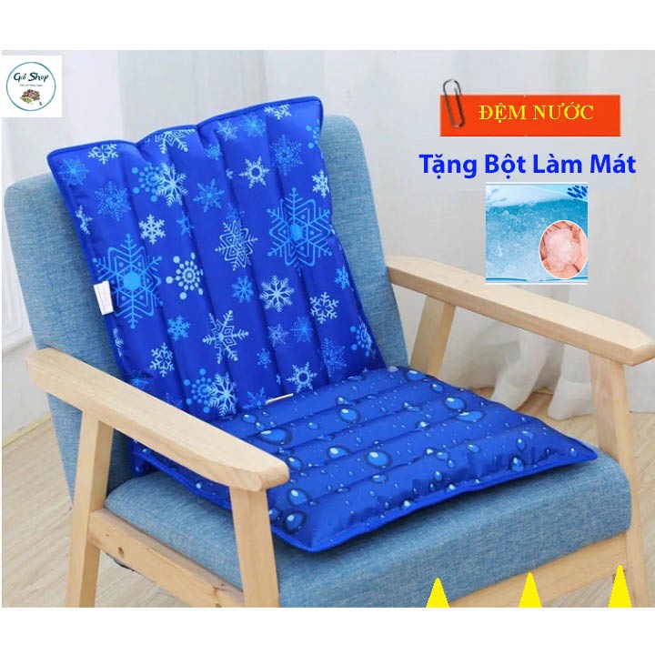 Đệm nước lót ghế ngồi êm ái giá rẻ [TẶNG KÈM BỘT LÀM MÁT]
