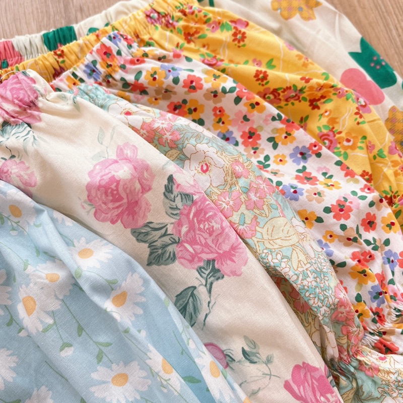 XẢ KHO LẺ SIZE  quần đùi cotton bé gái, mặc hè cực mát, đủ size 8-26kg