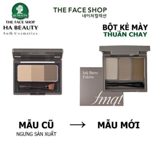 Bột kẻ mày 3 màu dùng để tán lông mày chân mày The Face Shop fmgt Ink Brow Powder Kit 3.5g Vegan