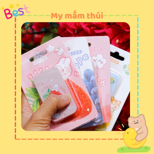 Nước hoa khô dạng sáp mùi chanh/dâu/nho/đào