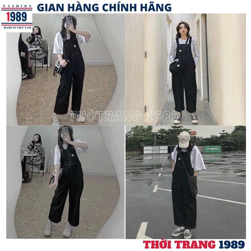 Quần yến vải siêu kute dễ thương -yếm quần kaki trẻ chung năng động -THỜI TRANG 1989