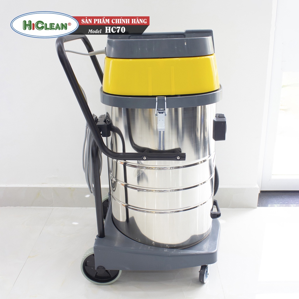 Máy hút bụi  70L công suất 2400W HiClean HC70 - HC70A Bảo hành 18 Tháng