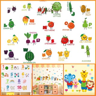 Decal số đếm decal dán số Mividecor bảng chữ cái dán tường cho bé tranh dán tường decal dán tường chữ cái