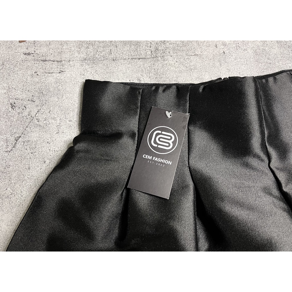 Quần Short Nữ Phồng Tafta Cạp Cao Dáng Xòe Có Bigzise Siêu Tôn Dáng CEM018