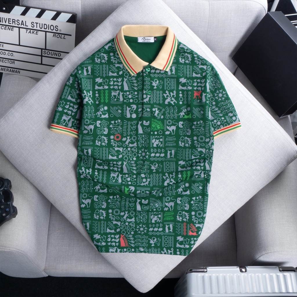Áo Thun Polo Nam Họa Tiết Fox Man - Có Cổ, Cotton Lạnh, Form Thoải Mái