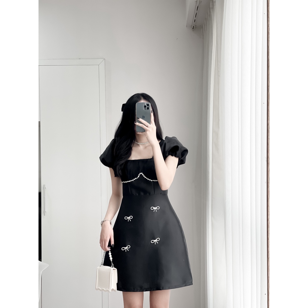 |The Berry Closet| Váy Đính Nơ Đá