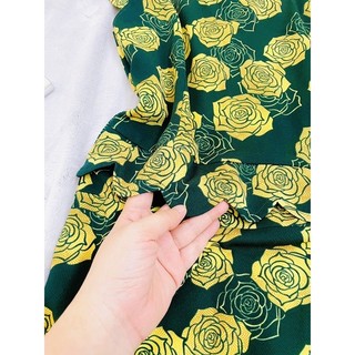 Đầm Hoa Công Sở Vải Umi, 2hand