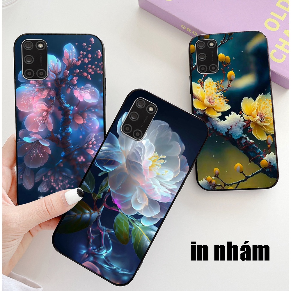 Ốp lưng oppo a52 / oppo a92 / k9 in nhám hình hoa cỏ